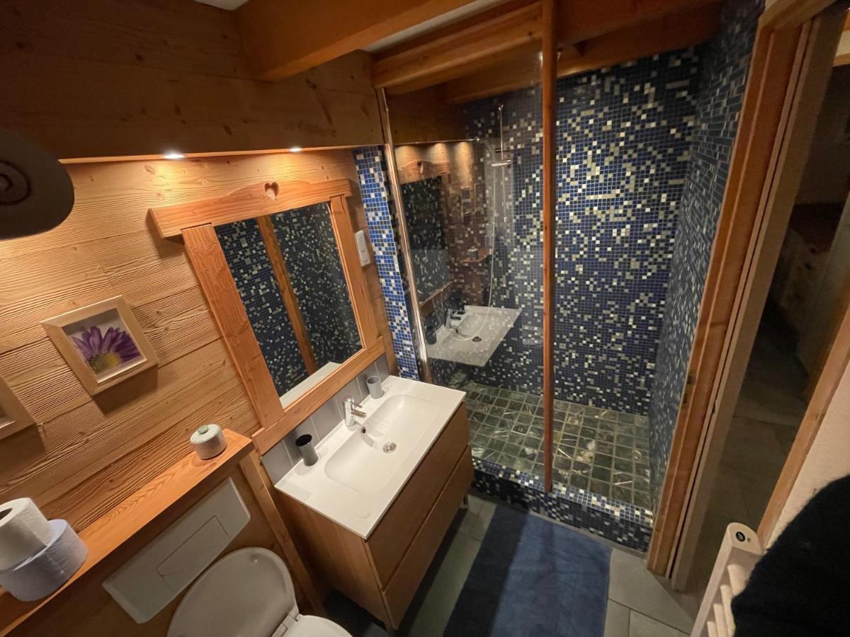 L Alpin Bel Appartement Avec Terrasse Dans Vieille Ferme De Montagne Renovee Les Orres Ngoại thất bức ảnh